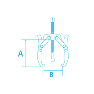 EXTRACTEUR À 3 GRIFFES ARTICULEES REVERSIBLES 100MM ACEM